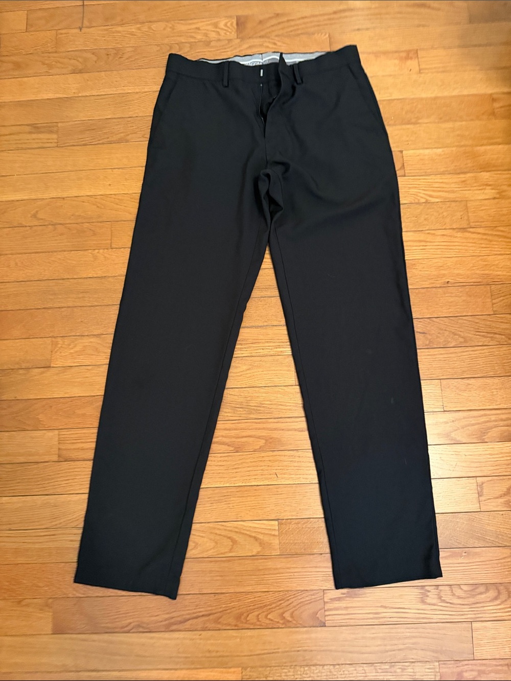 Haggar Black Men's Dress Pants - Straight Leg